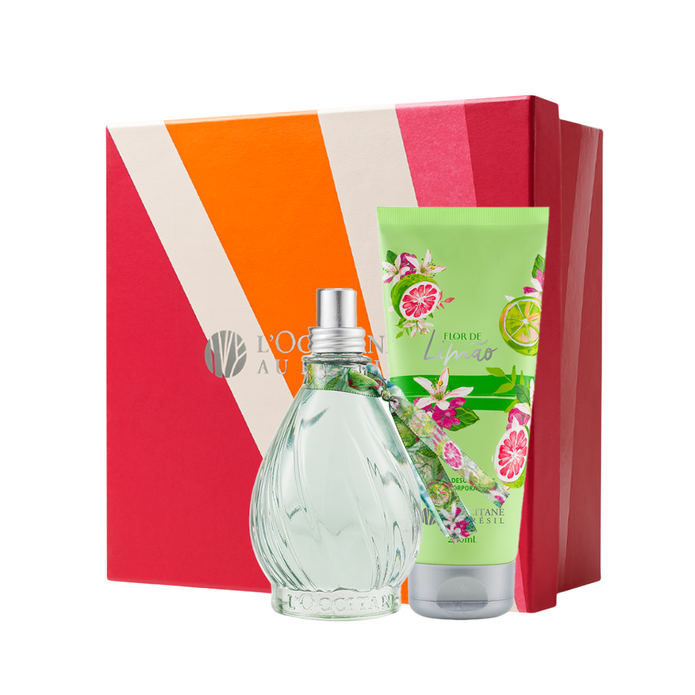 Presente Flor de Limão: Hidrante Corporal e Deo Colônia